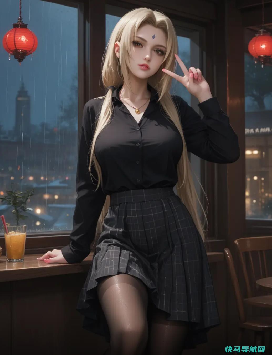 ，黑丝纲手婆婆，风韵犹存，简直太迷人了​